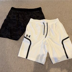 Under Armour - Camo and White Athletic Shorts - Large LG